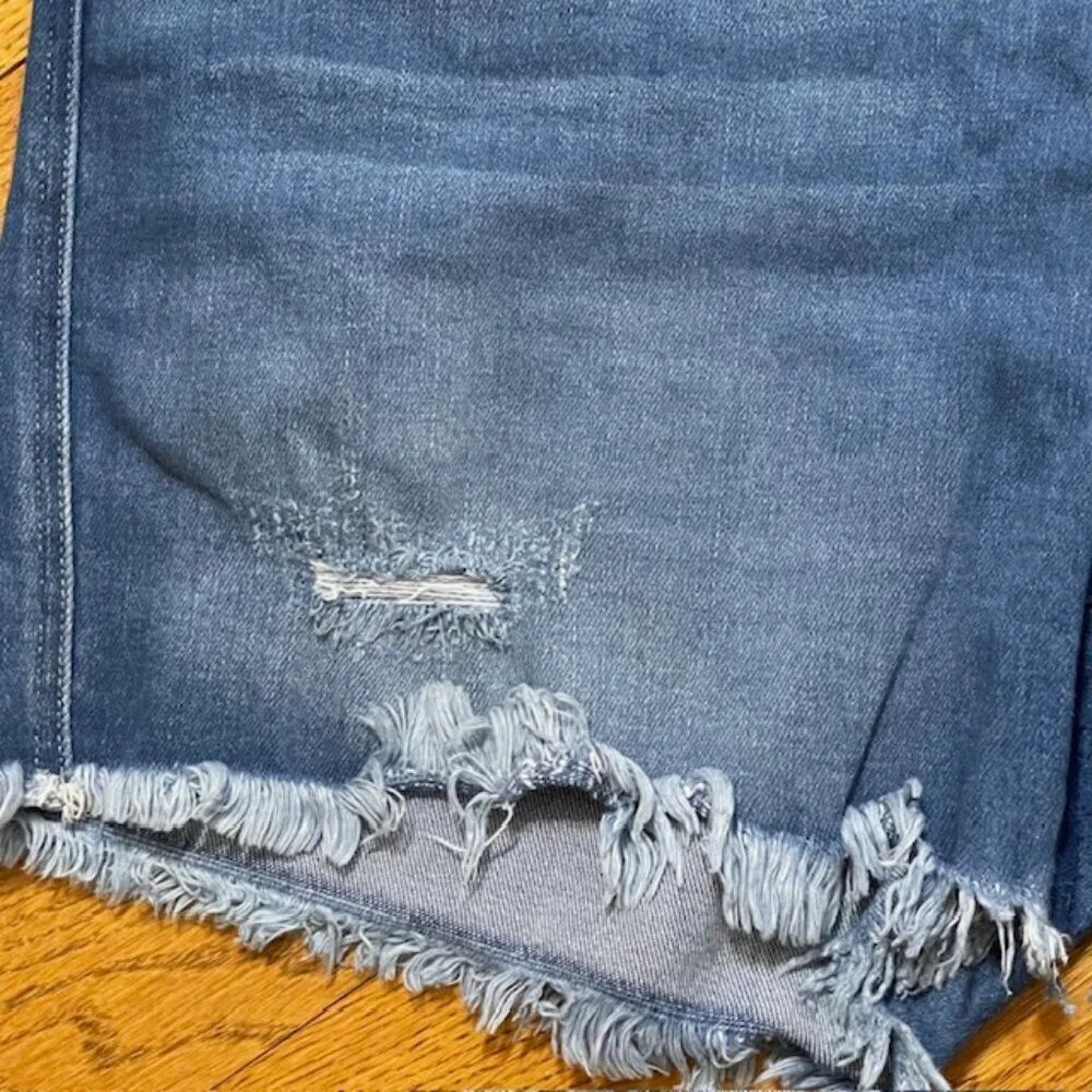 KanCan Zelda High Rise Plus Size High Rise Button Fly Jean Denim Shorts 3XL - Picture 4 of 9